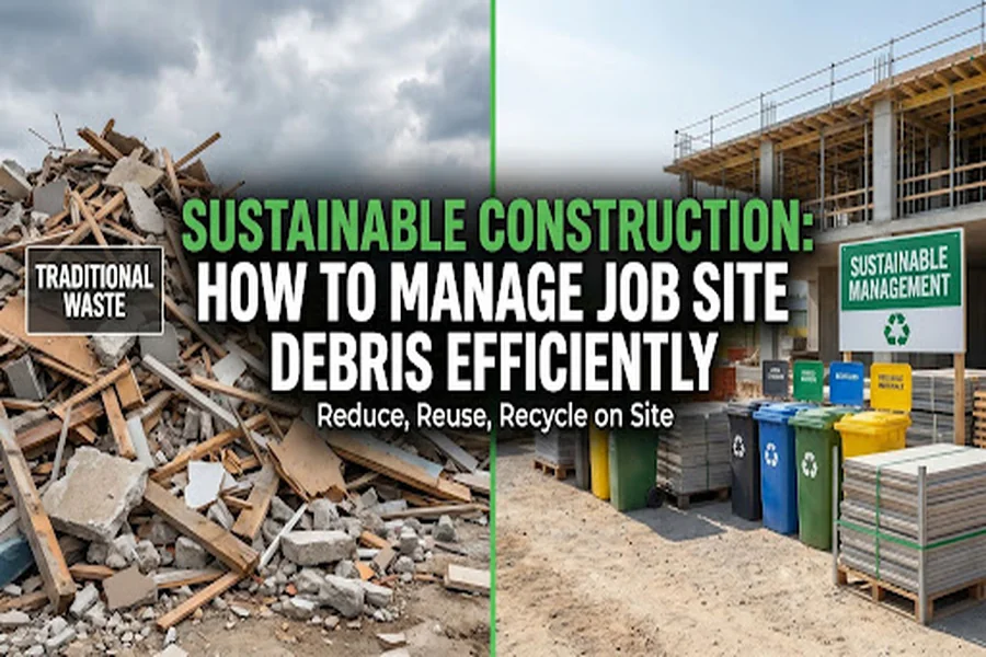 Sustainable Construction How to Manage Job Site Debris Efficiently